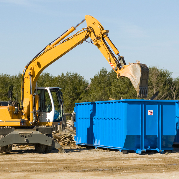 can i choose the location where the residential dumpster will be placed in Leonardtown Maryland